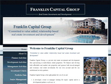 Tablet Screenshot of franklincapitalgroup.com